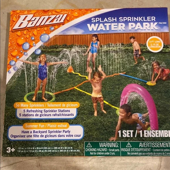 Banzai Splash Sprinkler Water Park - Picture 1 of 3